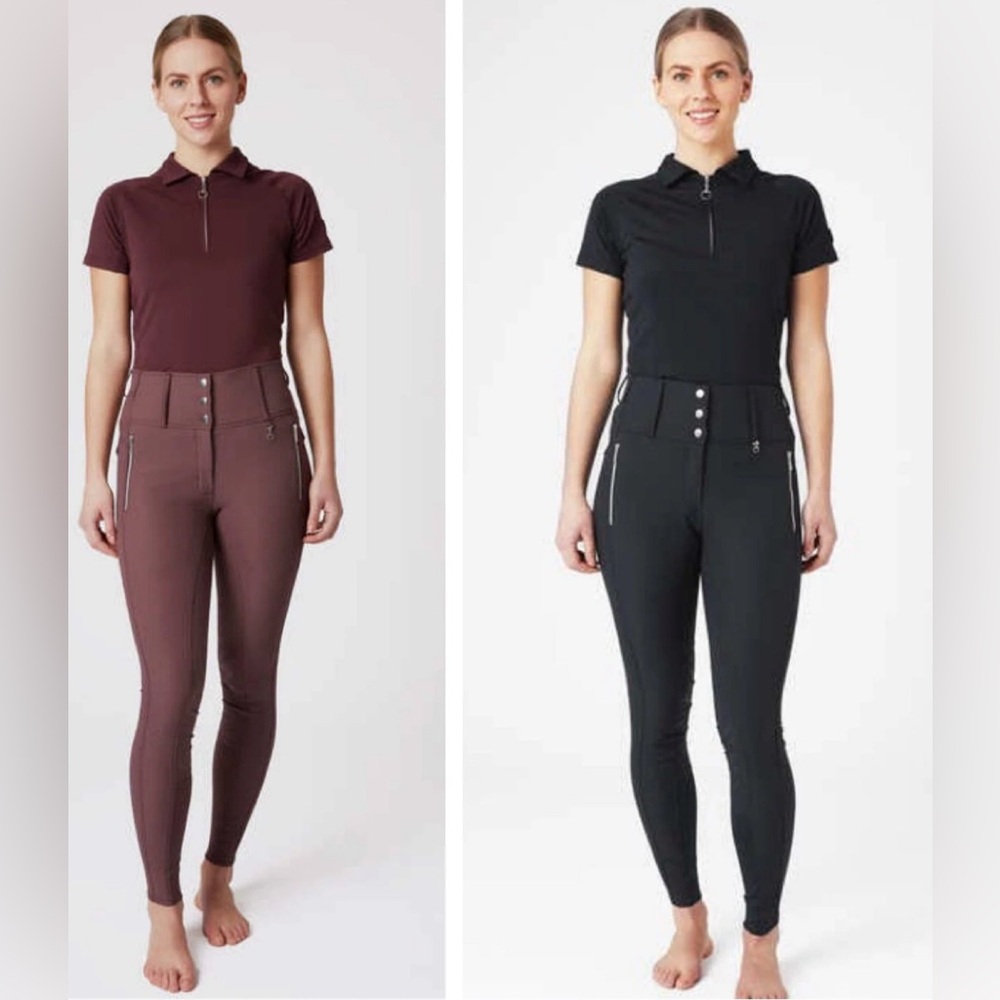 💙HORZE Andrea Women's High Waist Silicone Knee Patch Breeches💙